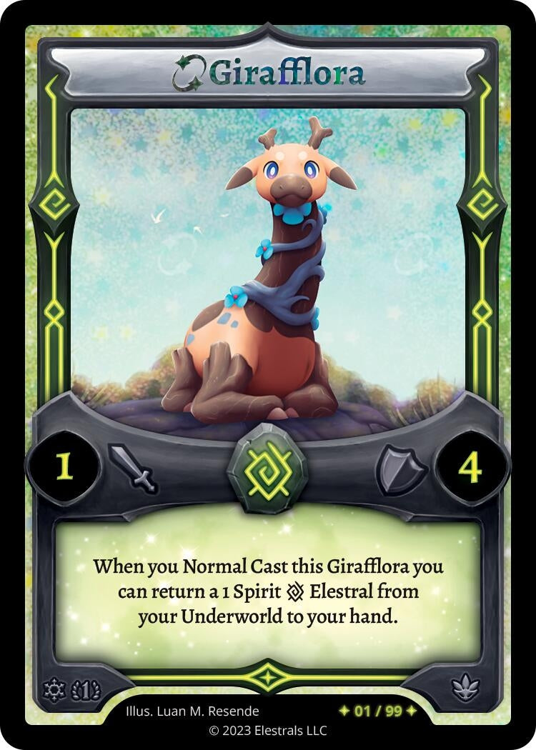 Image for Girafflora (Serialized) (/99) (Frostfall [First Edition]) - Elestrals