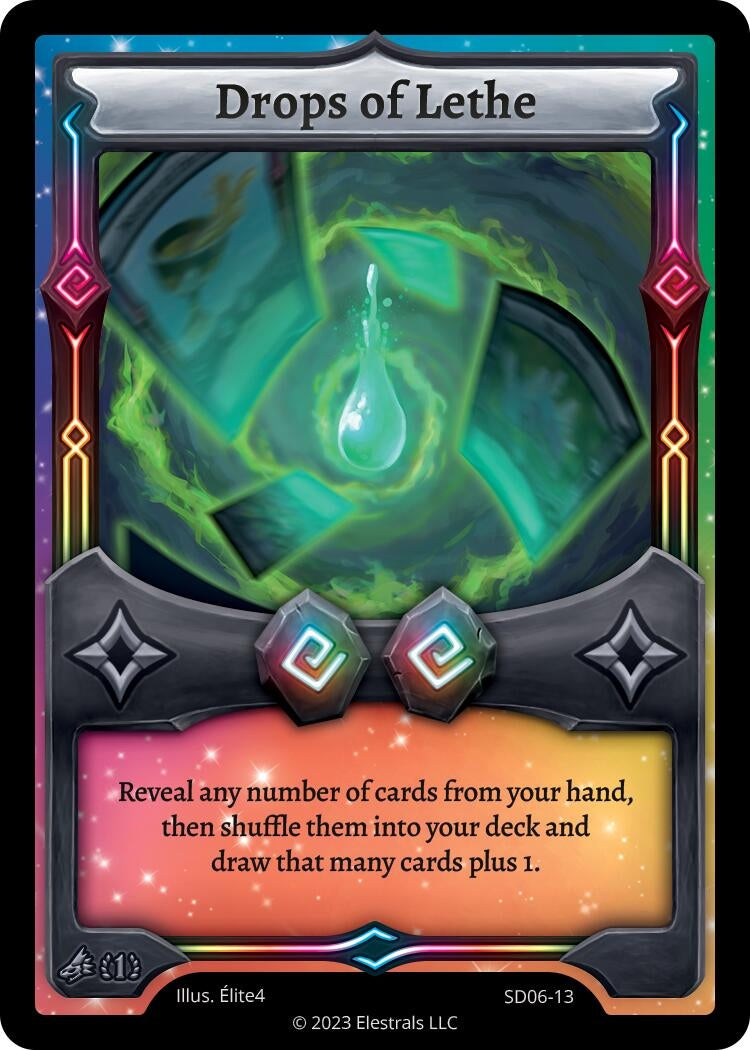 Image for Drops of Lethe (SD06-13) (Kryoscorch Starter Deck [First Edition]) - Elestrals