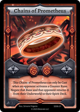 Image for Chains of Prometheus (SD06-21) (Kryoscorch Starter Deck [First Edition]) - Elestrals