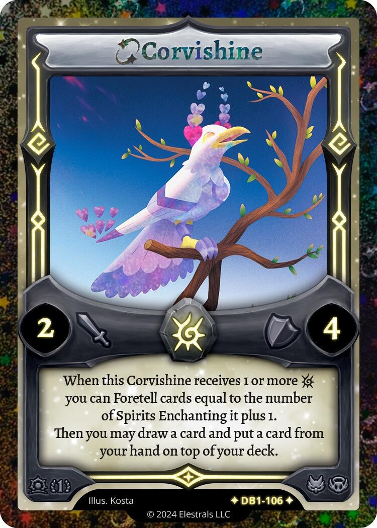Image for Corvishine (Alternative Art) (DB1-106) (Daybreak [First Edition]) - Elestrals