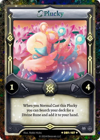 Image for Plucky (Alternative Art) (DB1-107) (Daybreak [First Edition]) - Elestrals