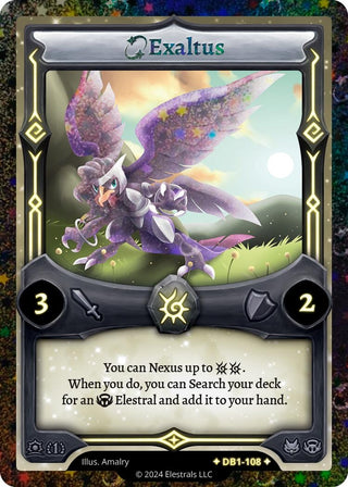 Image for Exaltus (Alternative Art) (DB1-108) (Daybreak [First Edition]) - Elestrals