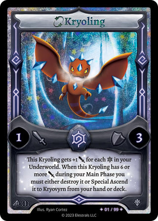 Image for Kryoling (Serialized) (/99) (Kryoscorch Starter Deck [First Edition]) - Elestrals