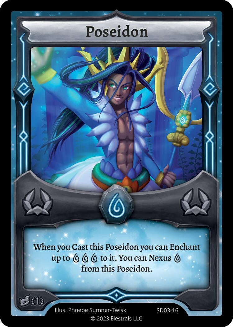 Image for Poseidon (SD03-16) (Majesea Starter Deck [First Edition]) - Elestrals