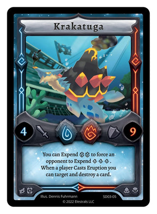 Image for Krakatuga (SD03-05) (Majesea Starter Deck [Kickstarter Edition]) - Elestrals