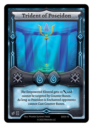Image for Trident of Poseidon (SD03-18) (Majesea Starter Deck [Kickstarter Edition]) - Elestrals