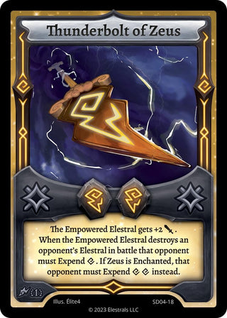 Image for Thunderbolt of Zeus (SD04-18) (Ohmperial Starter Deck [First Edition]) - Elestrals