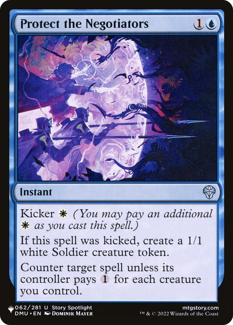 Protect the Negotiators (62) [LIST] - MTG Single