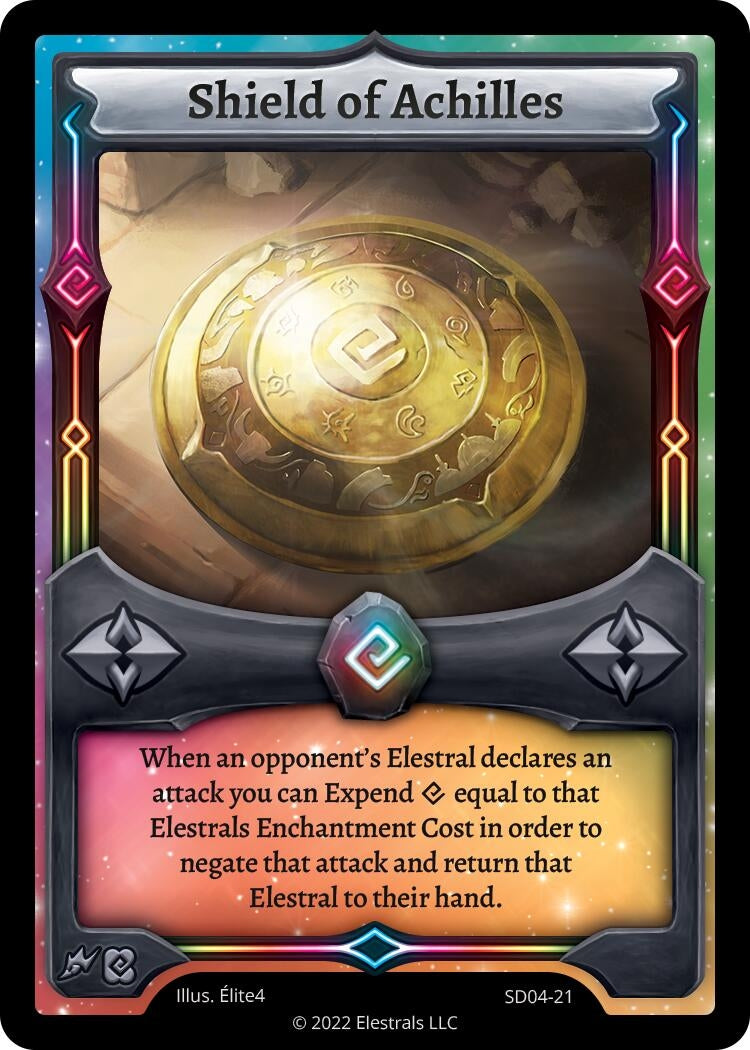 Image for Shield of Achilles (SD04-21) (Ohmperial Starter Deck [Kickstarter Edition]) - Elestrals