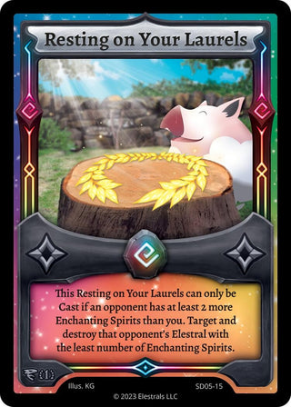 Image for Resting on your Laurels (SD05-15) (Penterror Starter Deck [First Edition]) - Elestrals