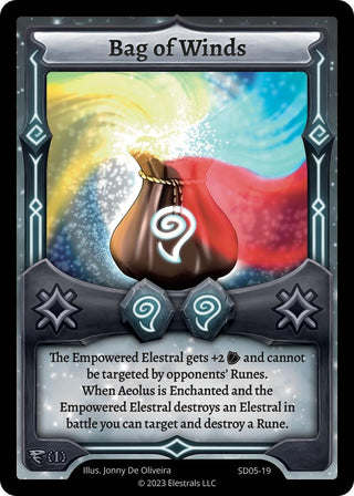 Image for Bag of Winds (SD05-19) (Penterror Starter Deck [First Edition]) - Elestrals