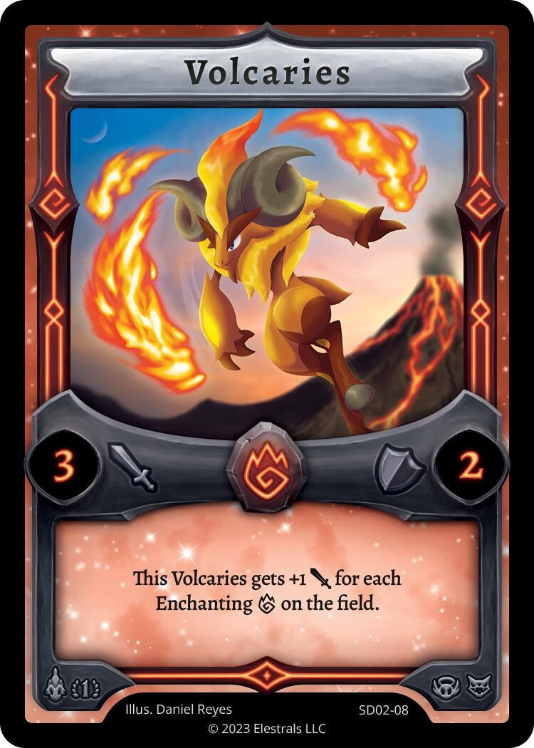 Image for Volcaries (SD02-08) (Trifernal Starter Deck [First Edition]) - Elestrals