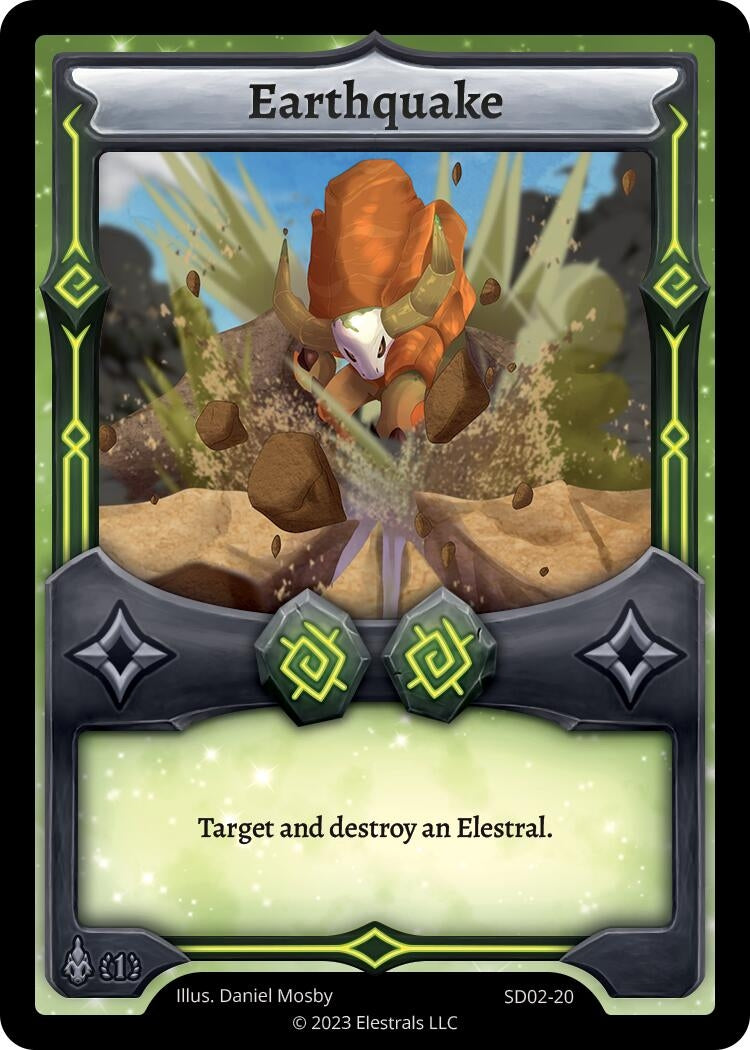 Image for Earthquake (SD02-20) (Trifernal Starter Deck [First Edition]) - Elestrals