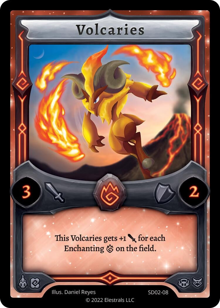 Image for Volcaries (SD02-08) (Trifernal Starter Deck [Kickstarter Edition]) - Elestrals