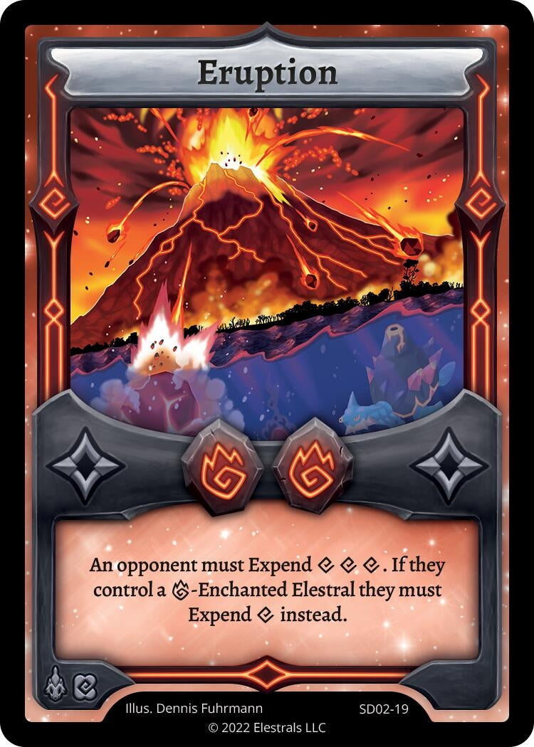 Image for Eruption (SD02-19) (Trifernal Starter Deck [Kickstarter Edition]) - Elestrals