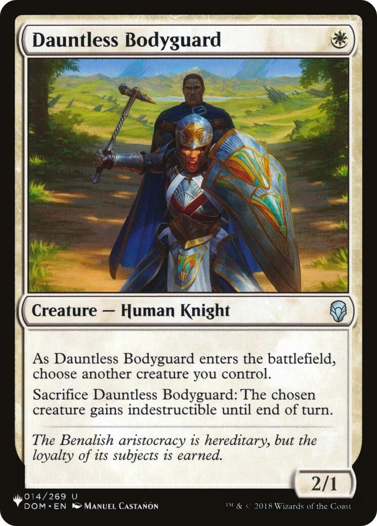 Dauntless Bodyguard (14) [LIST] - MTG Single