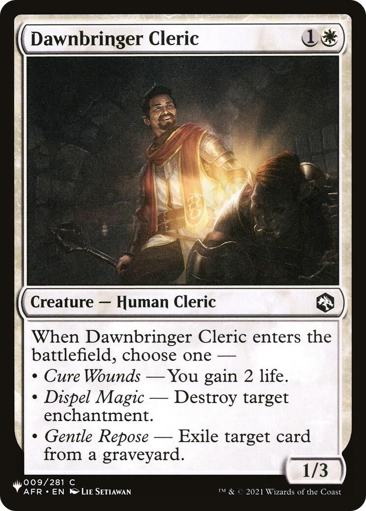 Dawnbringer Cleric (9) [LIST] - MTG Single