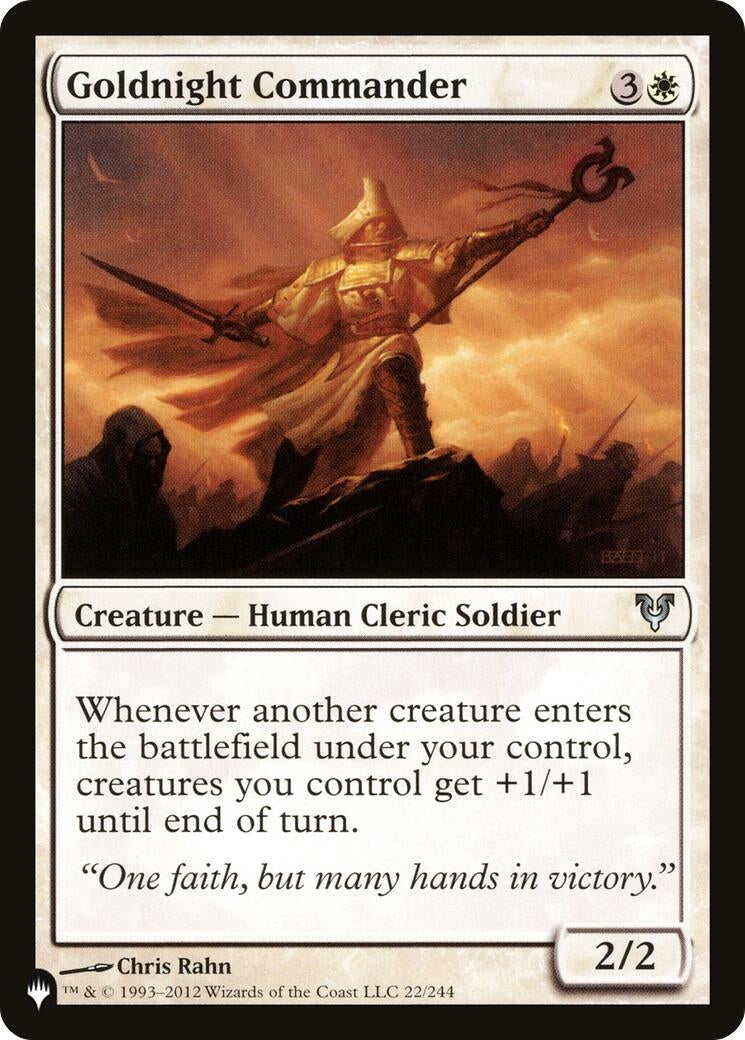 Goldnight Commander (22) [LIST] - MTG Single