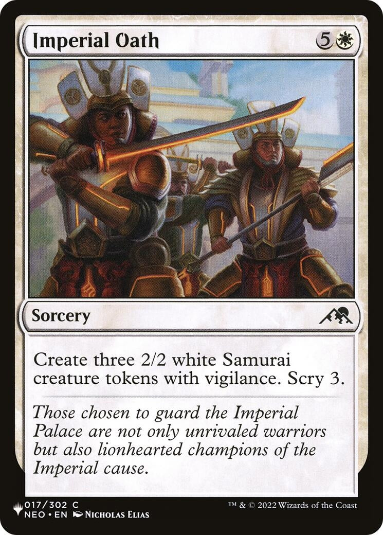 Imperial Oath (17) [LIST] - MTG Single