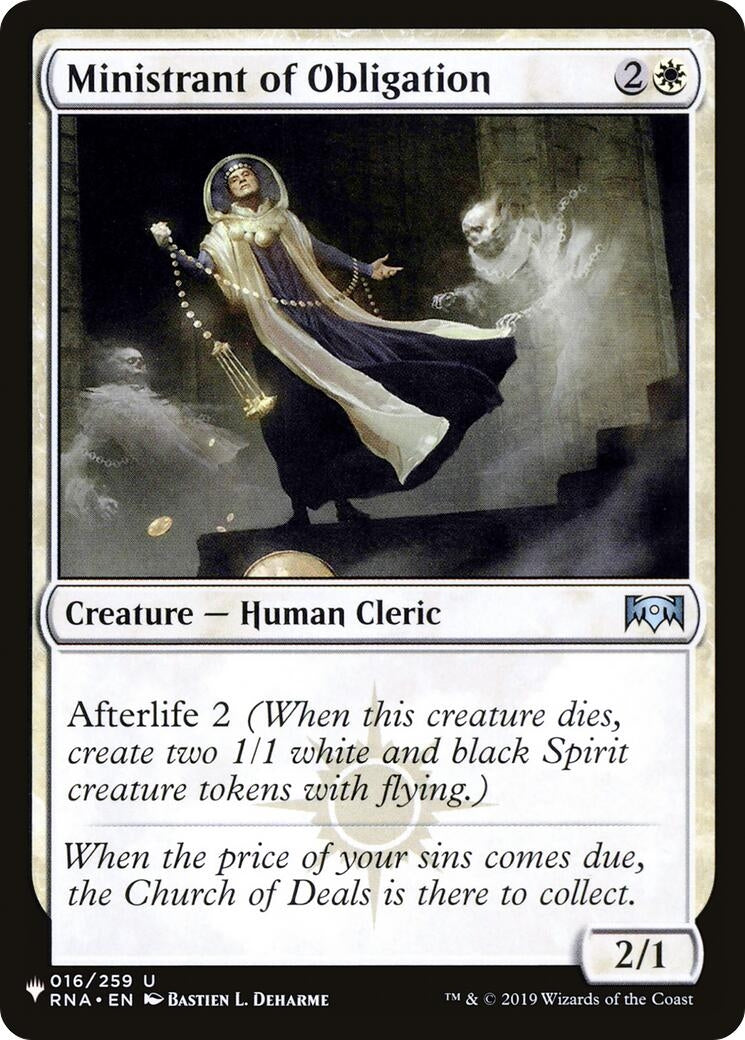 Ministrant of Obligation (16) [LIST] - MTG Single