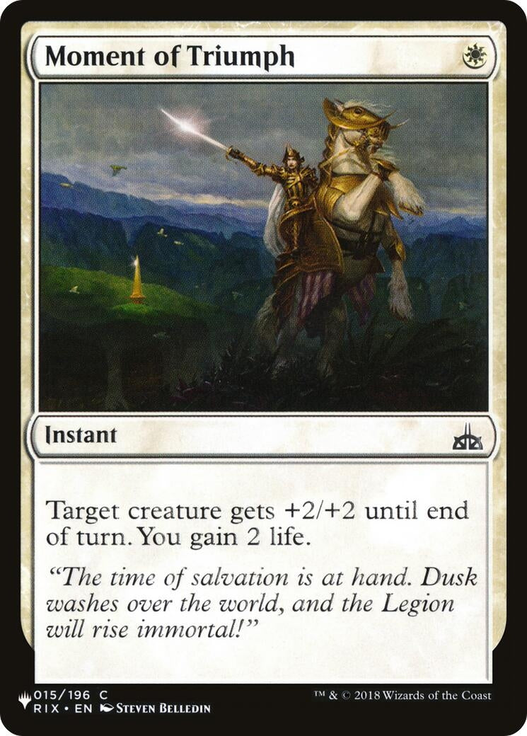 Moment of Triumph (15) [LIST] - MTG Single