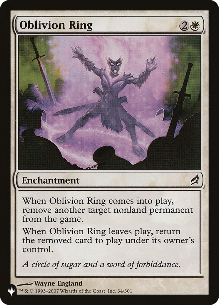 Oblivion Ring (34) [LIST] - MTG Single