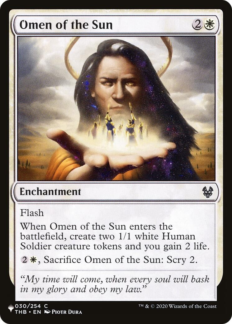 Omen of the Sun (30) [LIST] - MTG Single