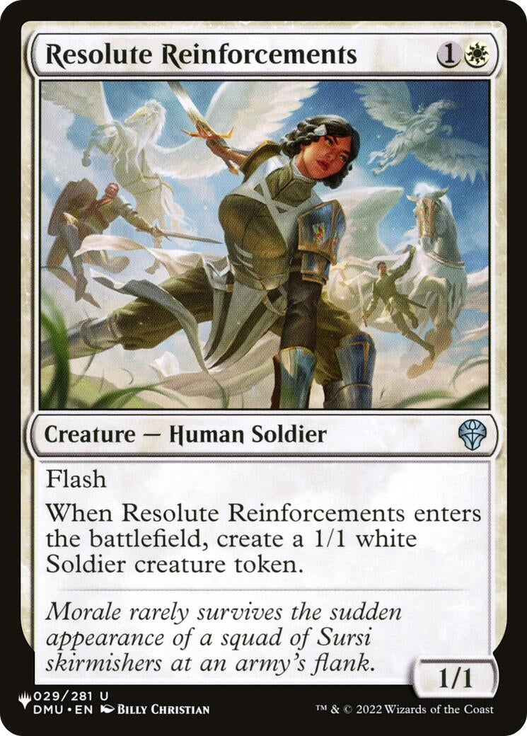Resolute Reinforcements (29) [LIST] - MTG Single