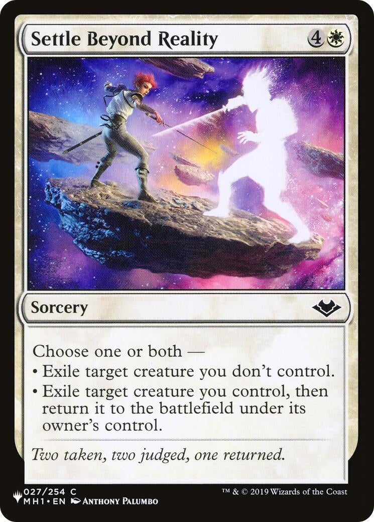 Settle Beyond Reality (27) [LIST] - MTG Single