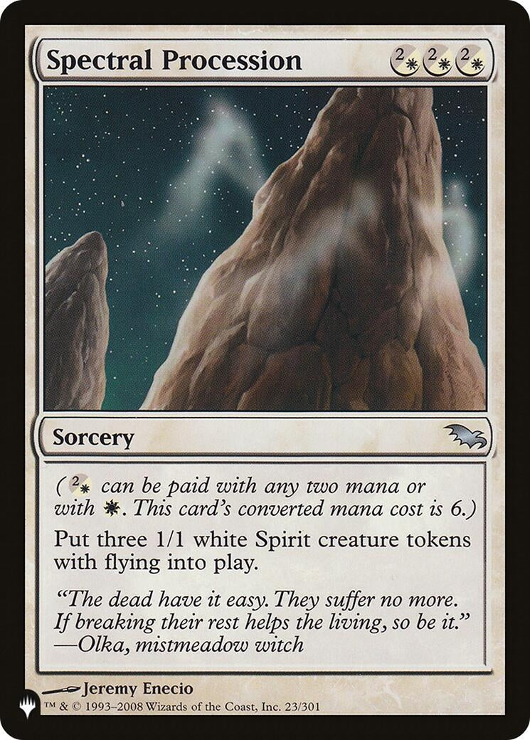 Spectral Procession (23) [LIST] - MTG Single