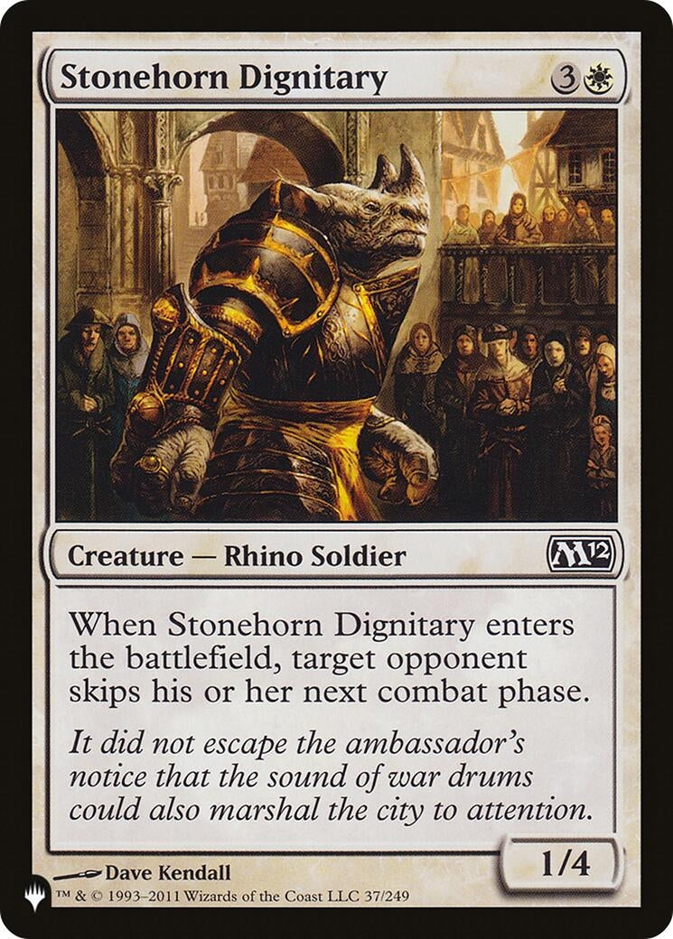 Stonehorn Dignitary (37) [LIST] - MTG Single