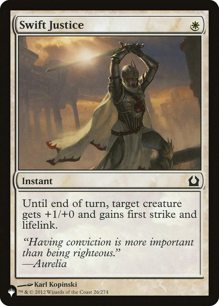 Swift Justice (26) [LIST] - MTG Single