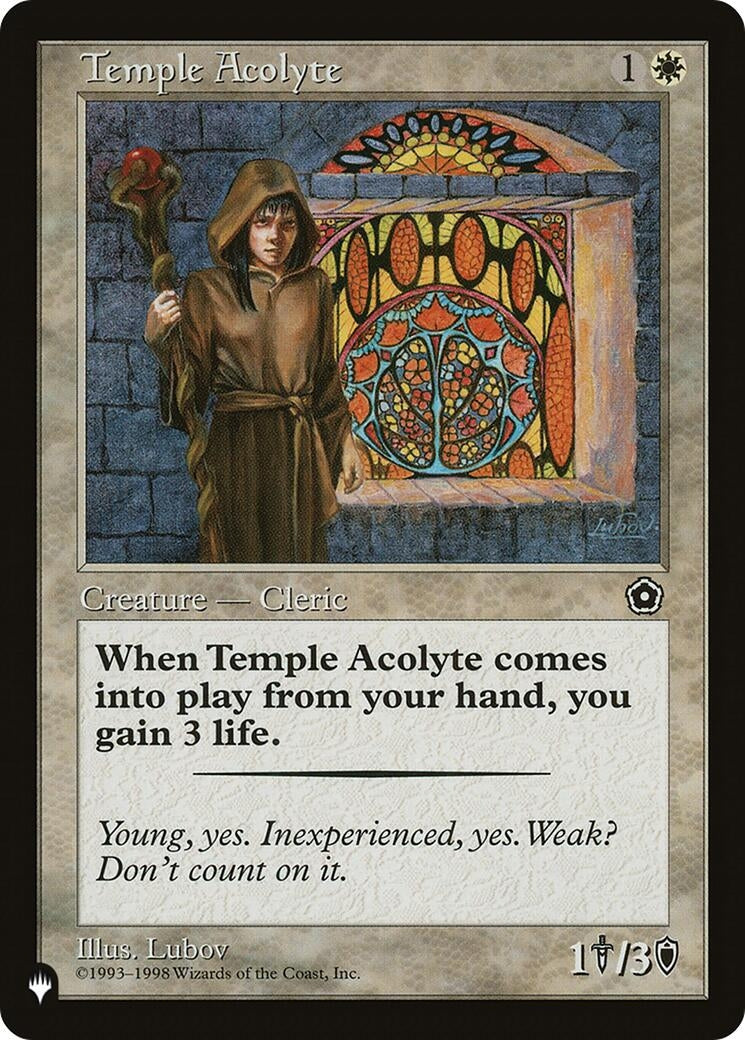 Temple Acolyte [LIST] - MTG Single