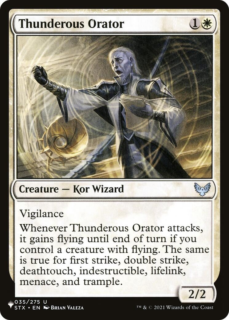 Thunderous Orator (35) [LIST] - MTG Single