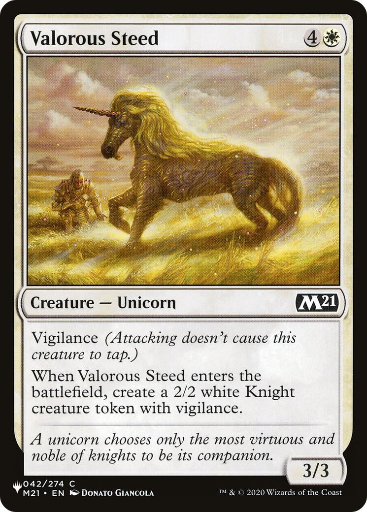 Valorous Steed (42) [LIST] - MTG Single