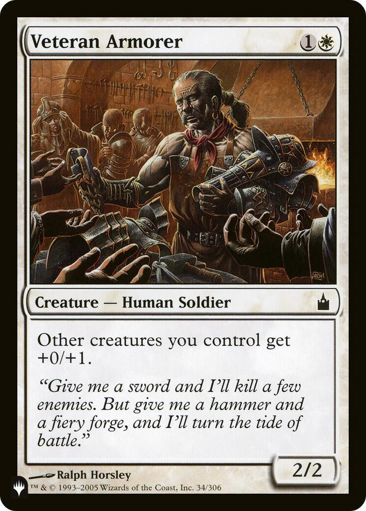 Veteran Armorer (34) [LIST] - MTG Single