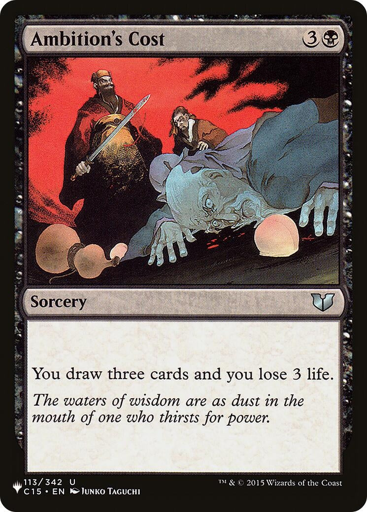 Ambition’s Cost (113) [LIST] - MTG Single