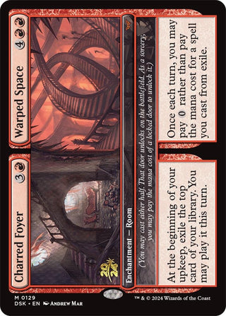 Charred Foyer // Warped Space (129) [PRE] - MTG Single