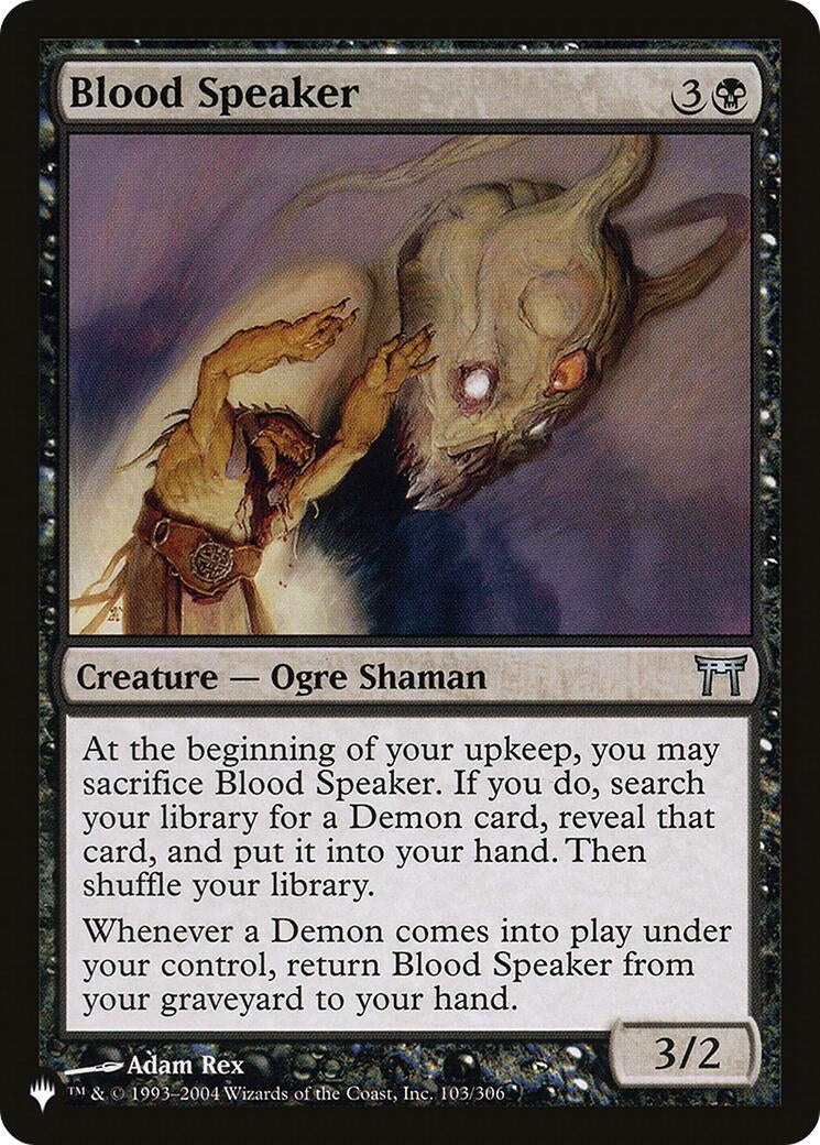 Blood Speaker (103) [LIST] - MTG Single