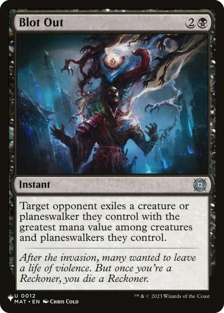 Blot Out (12) [LIST] - MTG Single