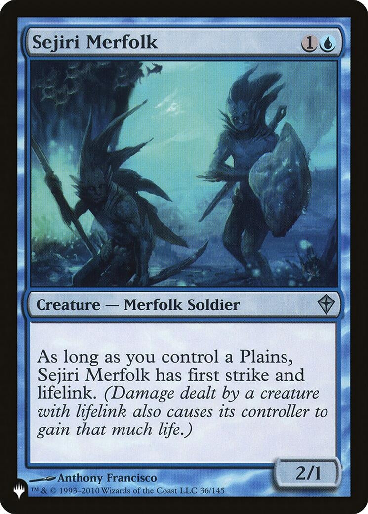 Sejiri Merfolk (36) [LIST] - MTG Single