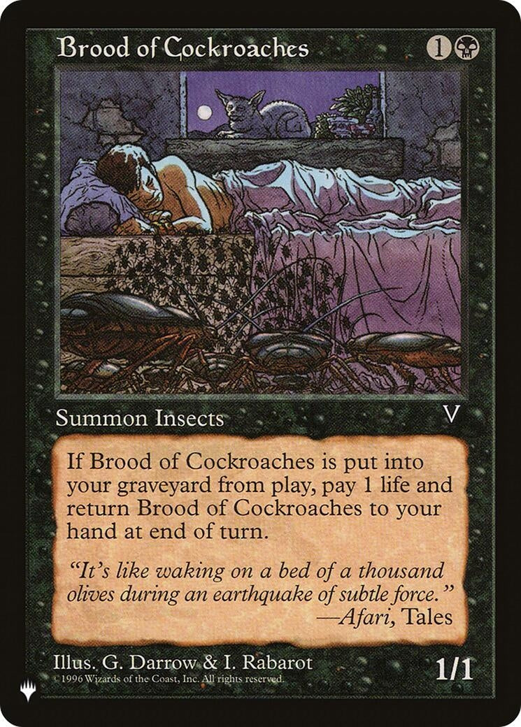 Brood of Cockroaches [LIST] - MTG Single