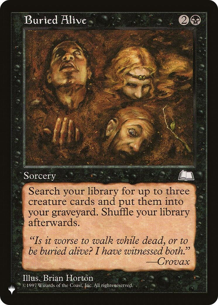 Buried Alive [LIST] - MTG Single