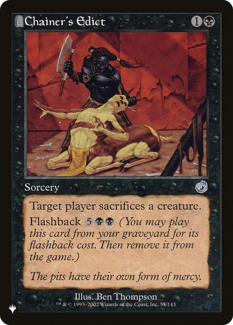 Chainer’s Edict (57) [LIST] - MTG Single