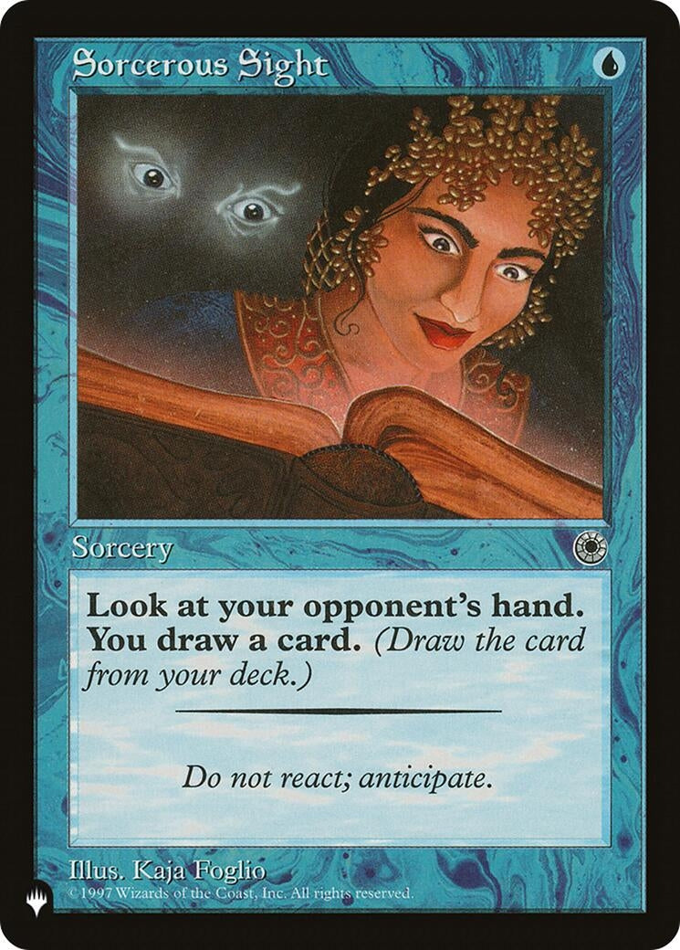 Sorcerous Sight [LIST] - MTG Single