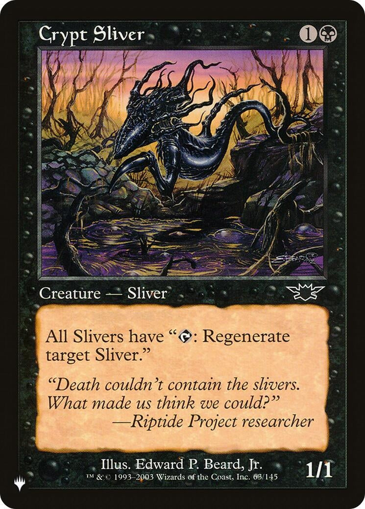 Crypt Sliver (63) [LIST] - MTG Single