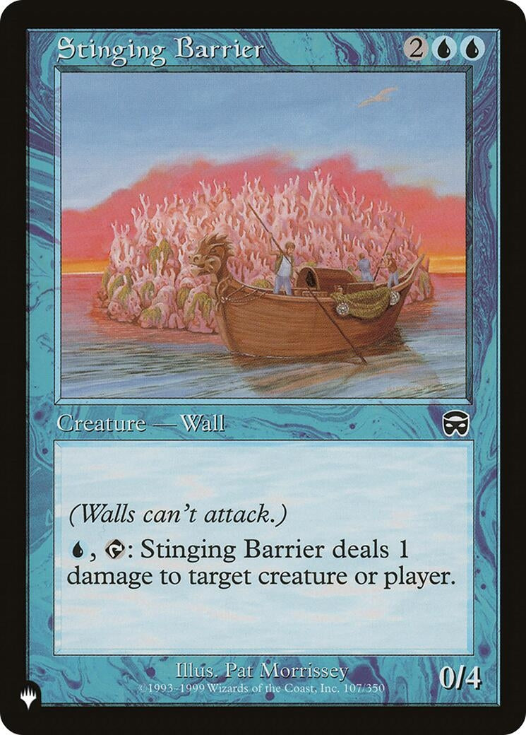 Stinging Barrier (107) [LIST] - MTG Single