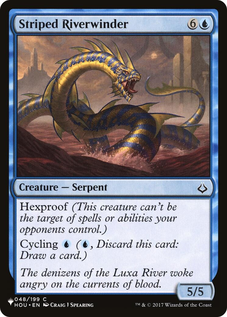 Striped Riverwinder (48) [LIST] - MTG Single