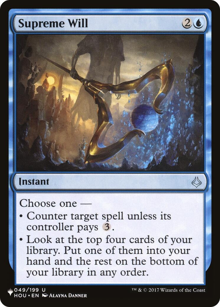 Supreme Will (49) [LIST] - MTG Single