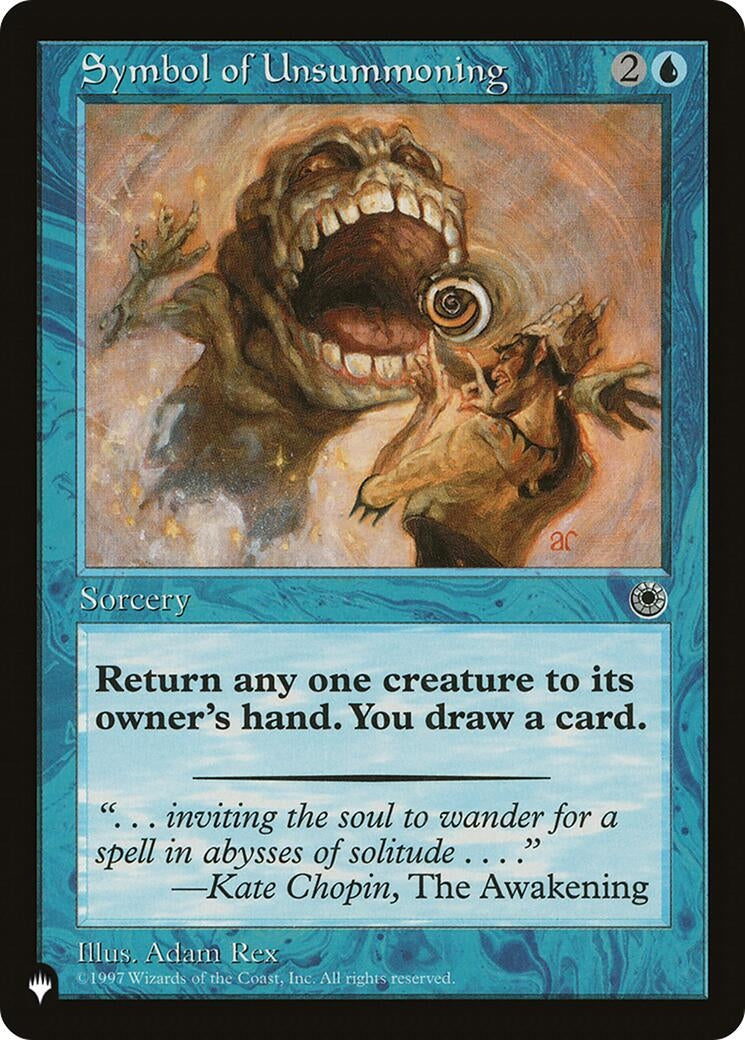 Symbol of Unsummoning [LIST] - MTG Single